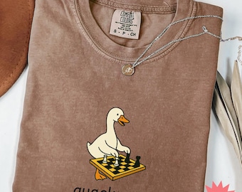 Goose Chess Sweatshirt, Gift for Chess Lover, Gambit Chess Player Hoodie, Chess Instructor Shirt, Chess Teacher Gift, Checkmate TShirt