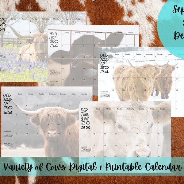 2024 Planners Western Etsy