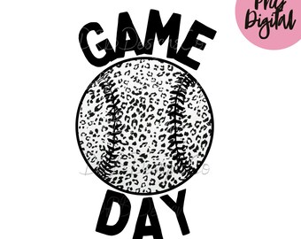 Game Day PNG Softball Baseball TBall PNG Sports Sublimation Digital Download