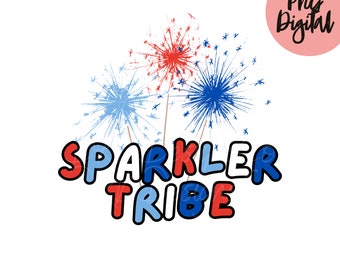 Wunderkerze Tribe PNG USA 4. Juli PNG Kinder Sublimation digitaler Download