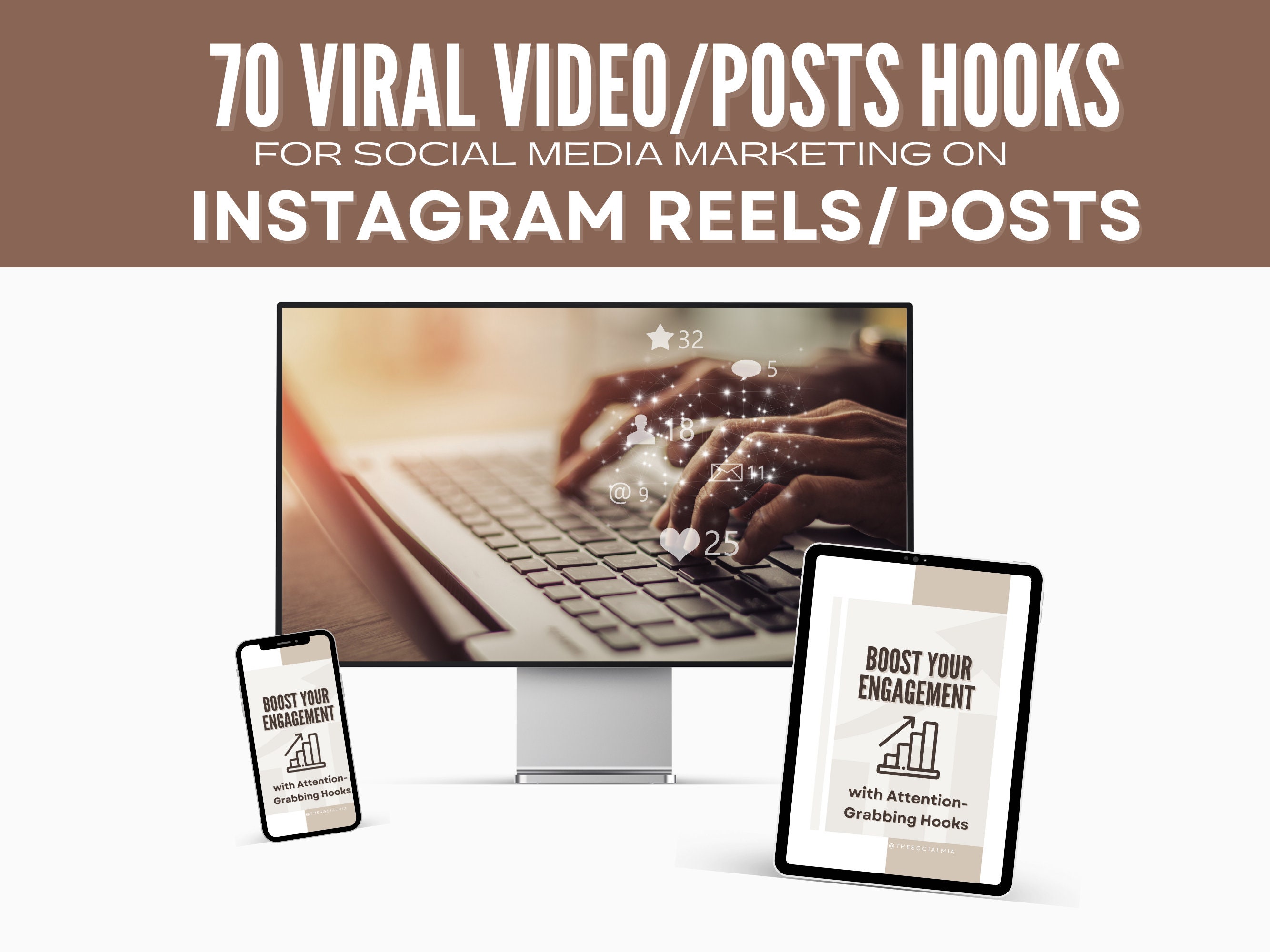 Instagram Reels Template, Video Hooks, Posts Hooks, Tiktok Templates