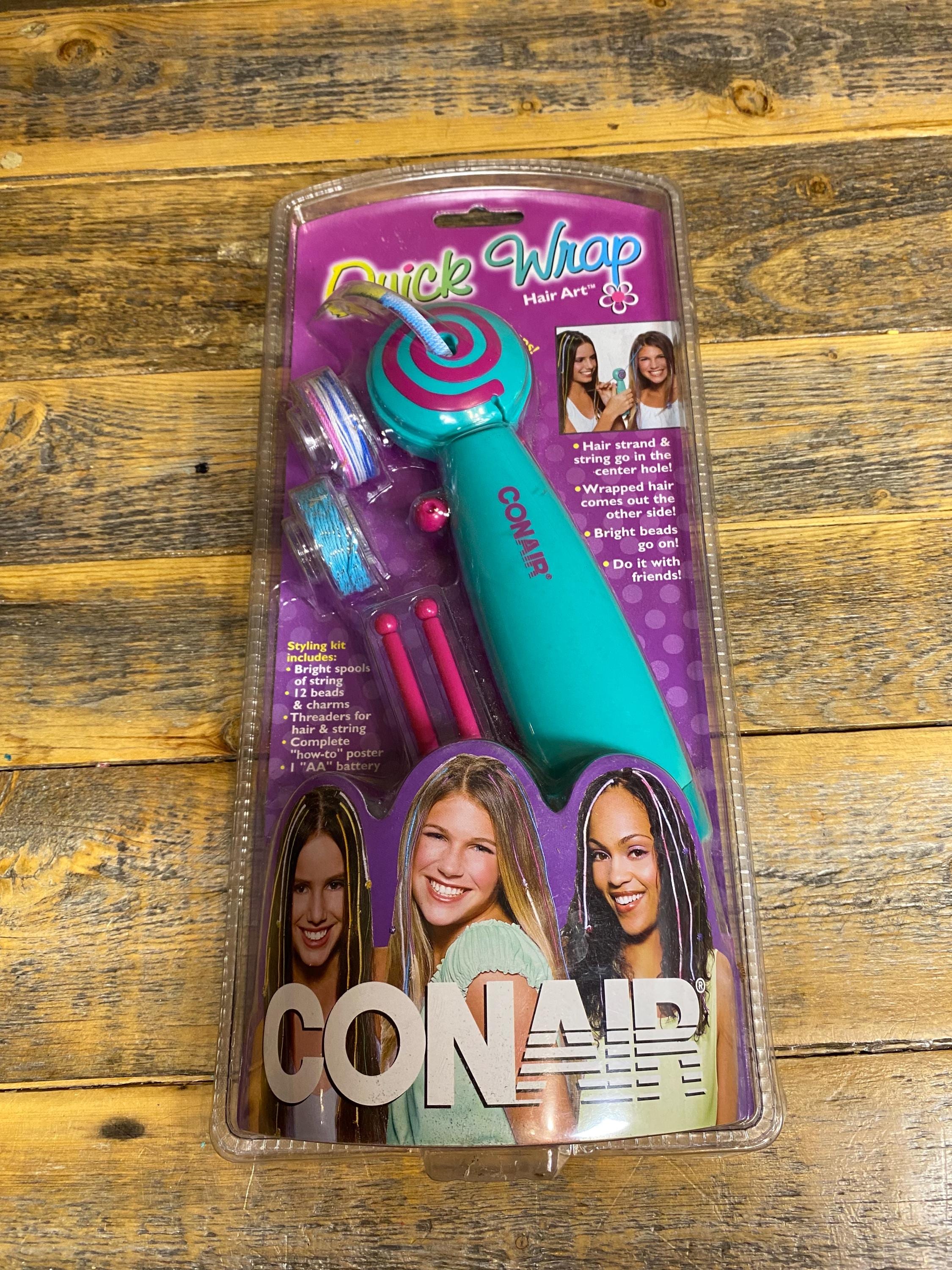 CONAIR NWT QUICK EXTENSIONS Styling KIT and Replacement Pack NEW Y2K Conair Quick Wrap Hair Art Wrap Tool New | Mercari main image 2