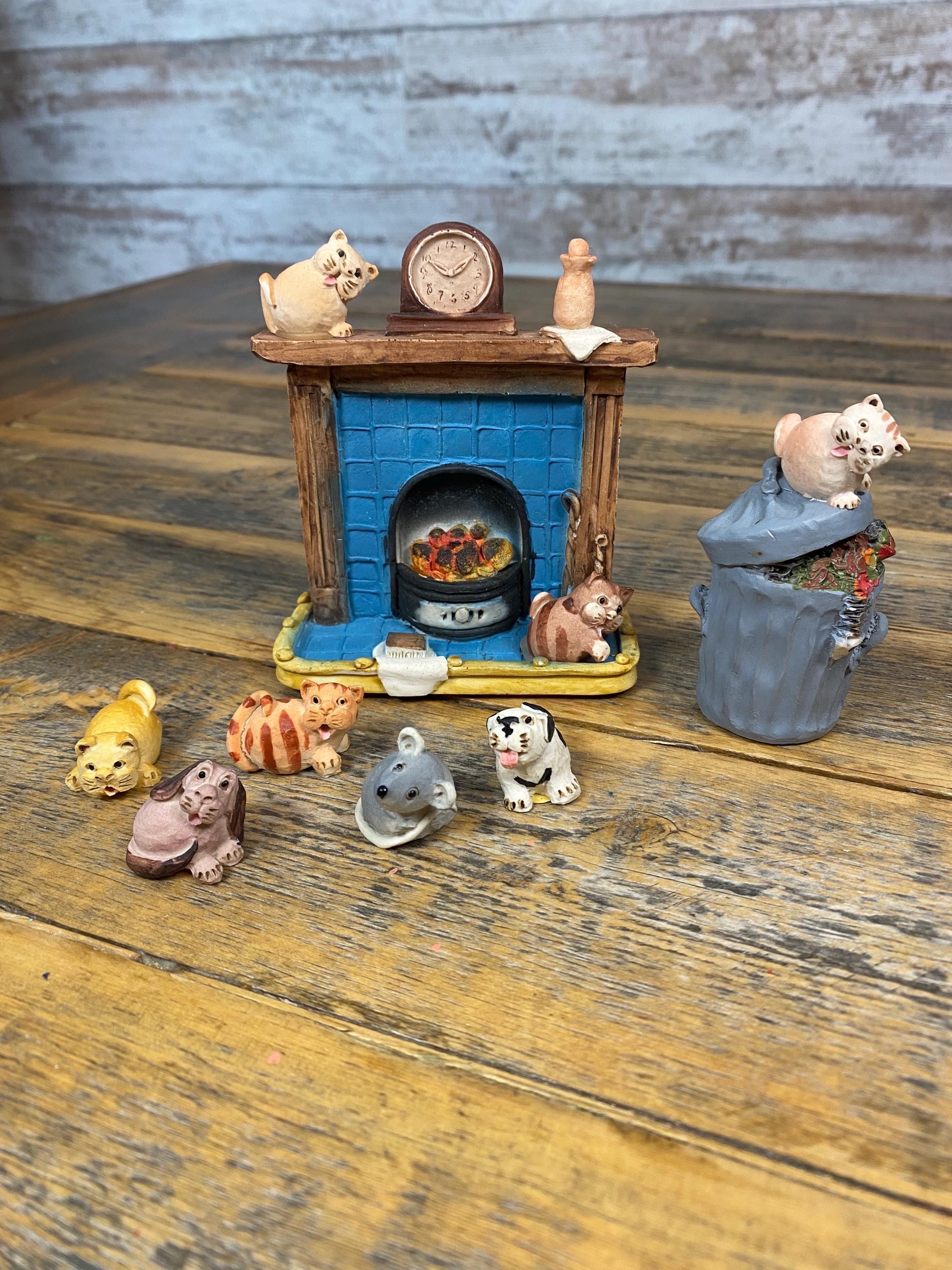 猫の置物 ピーターフェイガン スコットランド製 3点セット 猫の置物