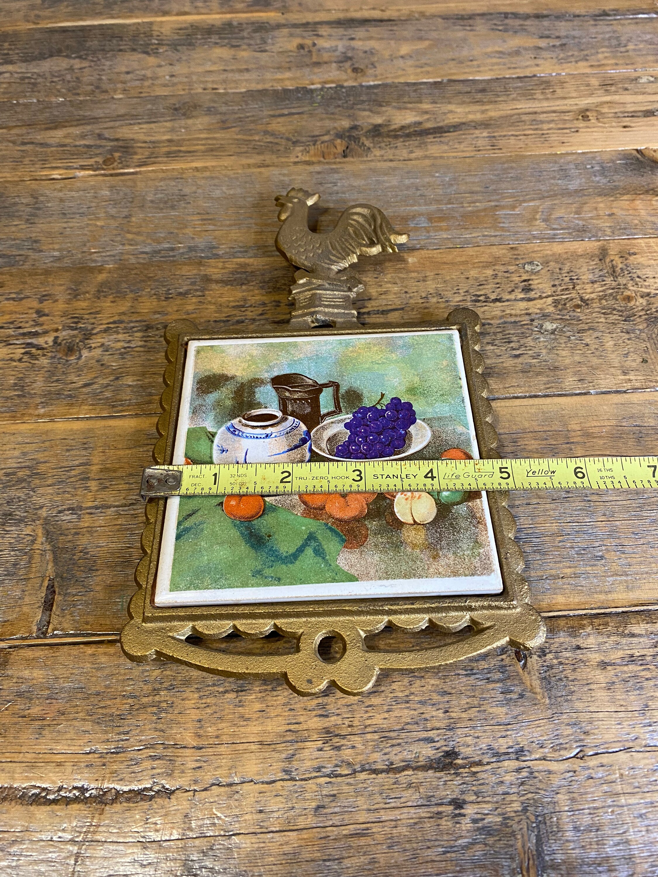 Dessous De Plat En fonte coq Vintage • EUR 10,00 - FR