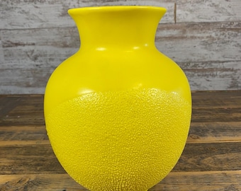 Royal Haeger Vintage Keramik 1970er Jahre Gelbe Boco MCM Midcentury Zitronenschalenvase