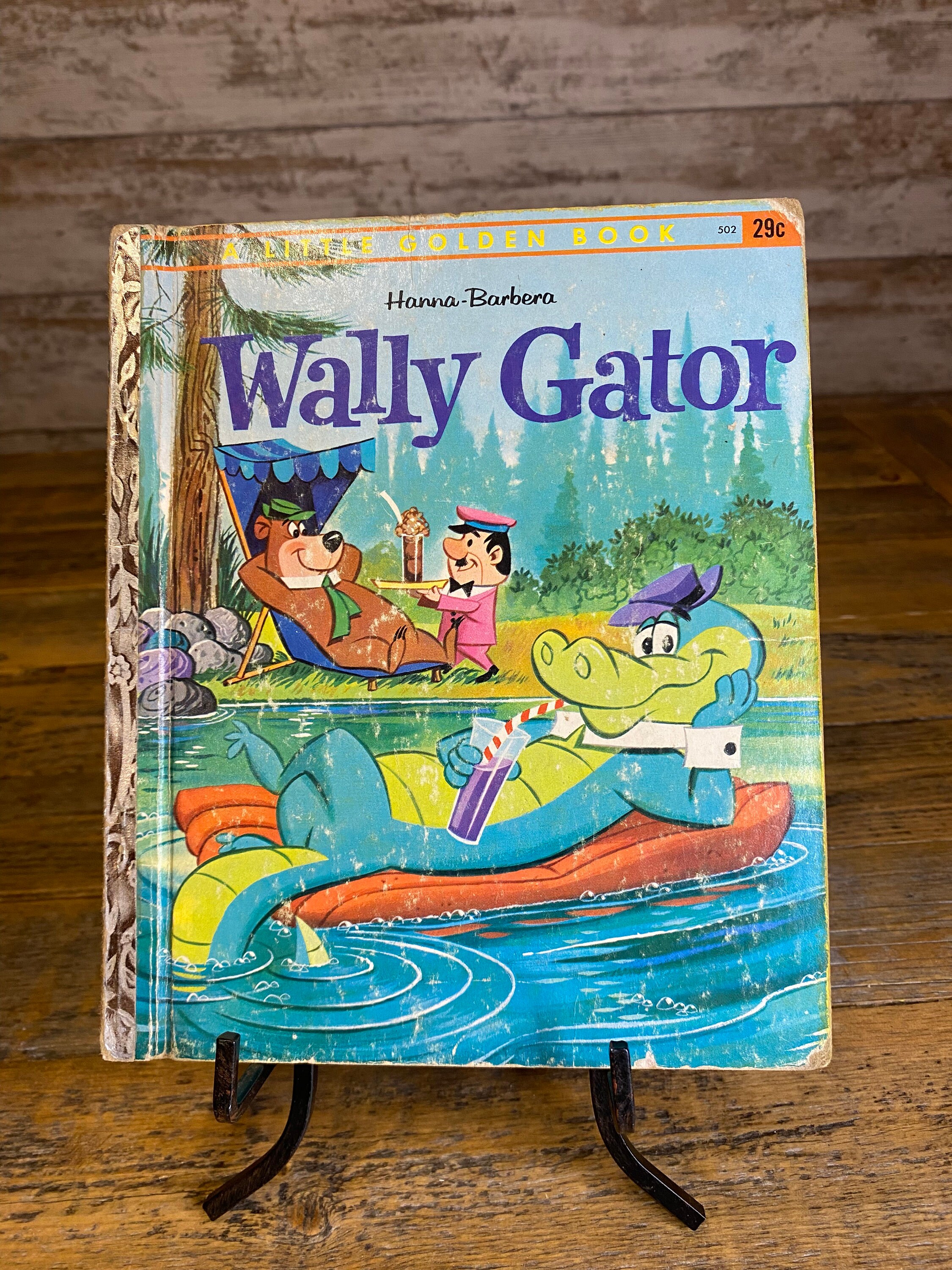 Hanna-barbera Wally Gator 502 Little Golden Book 1963 - First