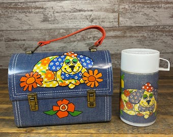 Vintage 1978 Wags 'n Whiskers Thermos: Lunchbox Cat Dog Decor - Etsy