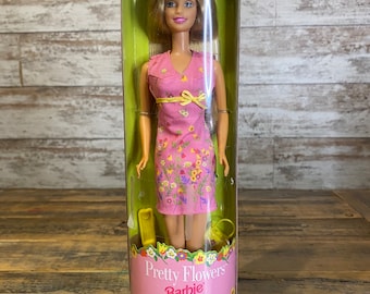 Vintage 1999 Hübsche Blumen Barbie-Puppe - Mattel 24652
