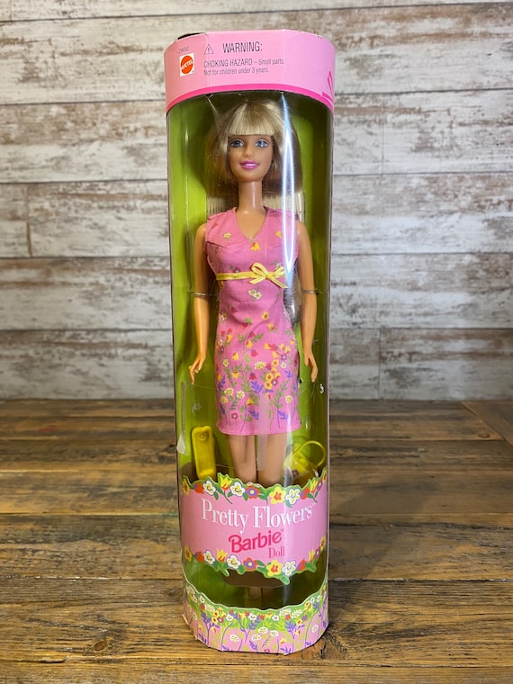 Vintage 1999 Pretty Flowers Barbie Doll Mattel 24652 Etsy