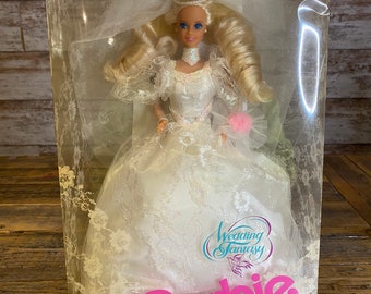 Poupée Barbie Mariage fantaisie vintage 1989 - Poupée Barbie Mariée Mattel