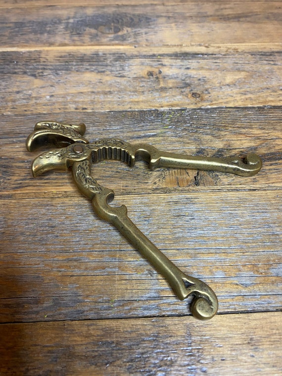 Vintage Solid Brass Eagle Bird Nutcracker