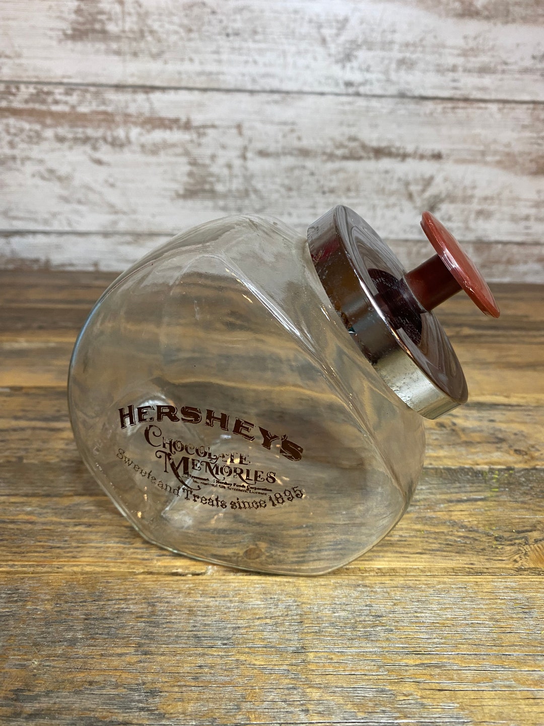 Vintage Hersheys Chocolate Memories Glass Jar Candy Store Etsy