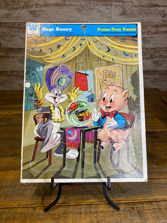 Vintage 1973 Bugs Bunny Fortune Teller Frame Tray Puzzle - Etsy