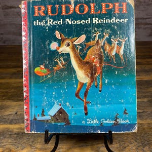 A Little Golden Book Rudolph the Red Nosed Reindeer 1958 - Etsy
