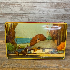 Vintage Blue Bird Assorted Toffees Tin - Harry Vincent  - England