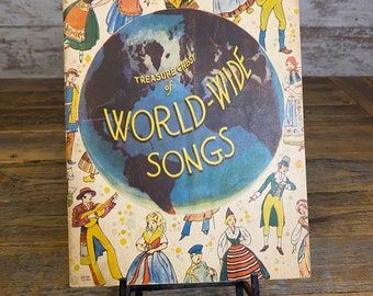 Treasure Chest of World-Wide Songs Vintage Song Sheet Music Book 1936
