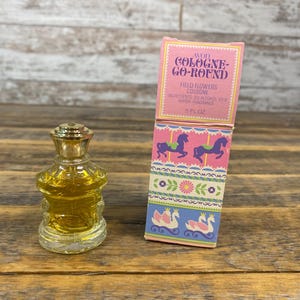 Vintage Avon Cologne-Go-Round Field Flowers Cologne Perfume .5 fl oz *New*