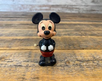 Vintage 1977 TOMY Disney Mickey Mouse Wind-Up Toy non-working