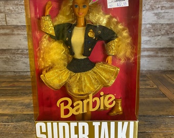 Vintage 1994 Barbie Super Talk! Doll - Mattel 12290 Talking Barbie Doll