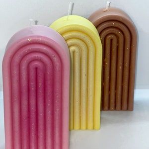 Rainbow candles