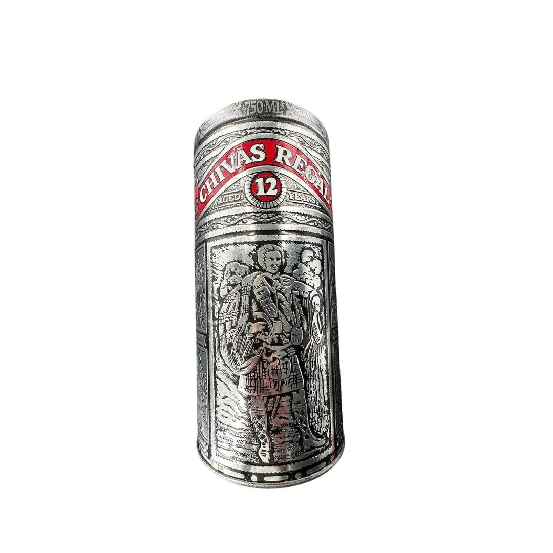 Chivas Regal 12 Year Scotch Whisky Tin 750ml Silver Red Embossed ...