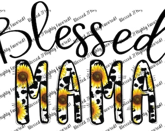 Moederdag png-sublimatie gezegende moeder png beste moederdagcadeau voor moeder gezegende mama moeder svg png cricut silhouet moeder png moeder gesneden bestand