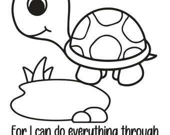 Bible verse coloring pages for kid Christian Farm Animal Coloring book Vol3 Christian Kid Coloring page for Sunday School printable coloring