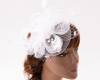 Elegant Fascinator Headband for Weddings and Derby Hats for Women