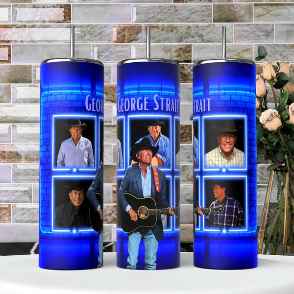 George Strait Tumbler - Etsy