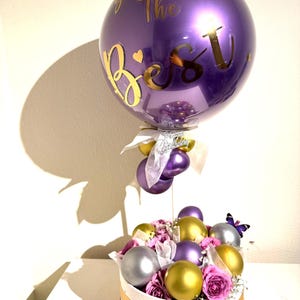 Bobo Balloon Bouquet | Bubble Balloon Flower | Birthday Gift | Personalized Balloon