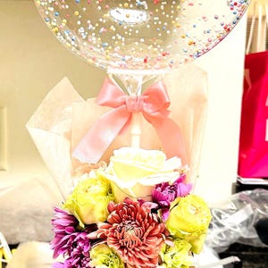 Bobo Balloon Bouquet | Bubble Balloon Flower | Birthday Gift | Personalized Balloon