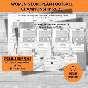 European Football Championship 2025 | Women's Euro 2025 | Soccer | Match Schedule | Digital Download