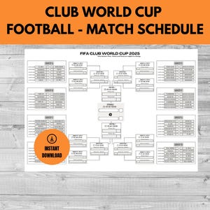 Club World Cup | 2025 Club World Championship | Football | Soccer | Match Schedule | Digital Download