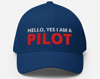 Pilot hat Structured Twill Cap