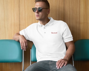 Beechcraft Männer besticktes Poloshirt: entspannte Passform