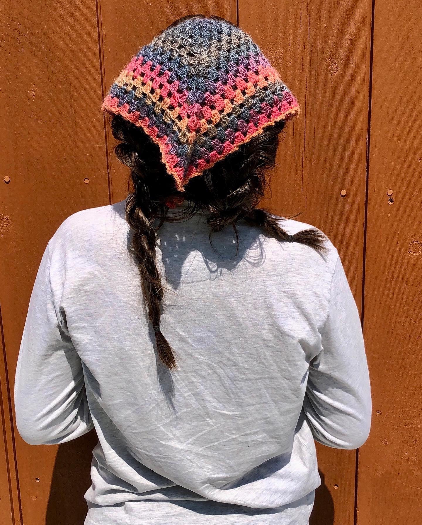 Crochet Bandana Dragonfly Bandana Crochet Accessories Acadia Flower