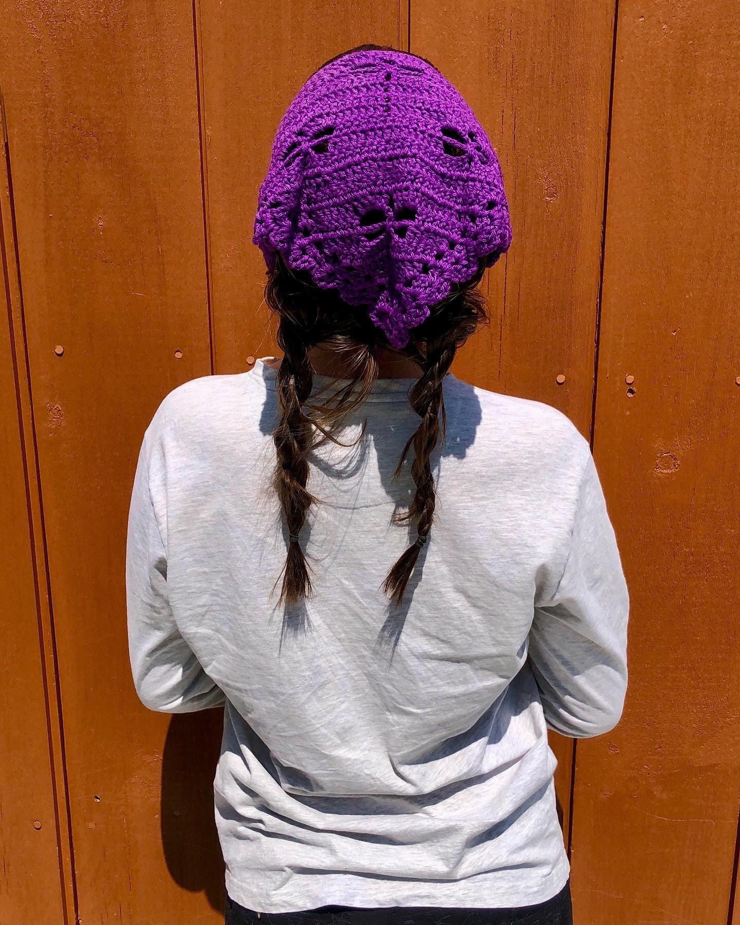 Crochet Bandana Dragonfly Bandana Crochet Accessories Acadia Flower