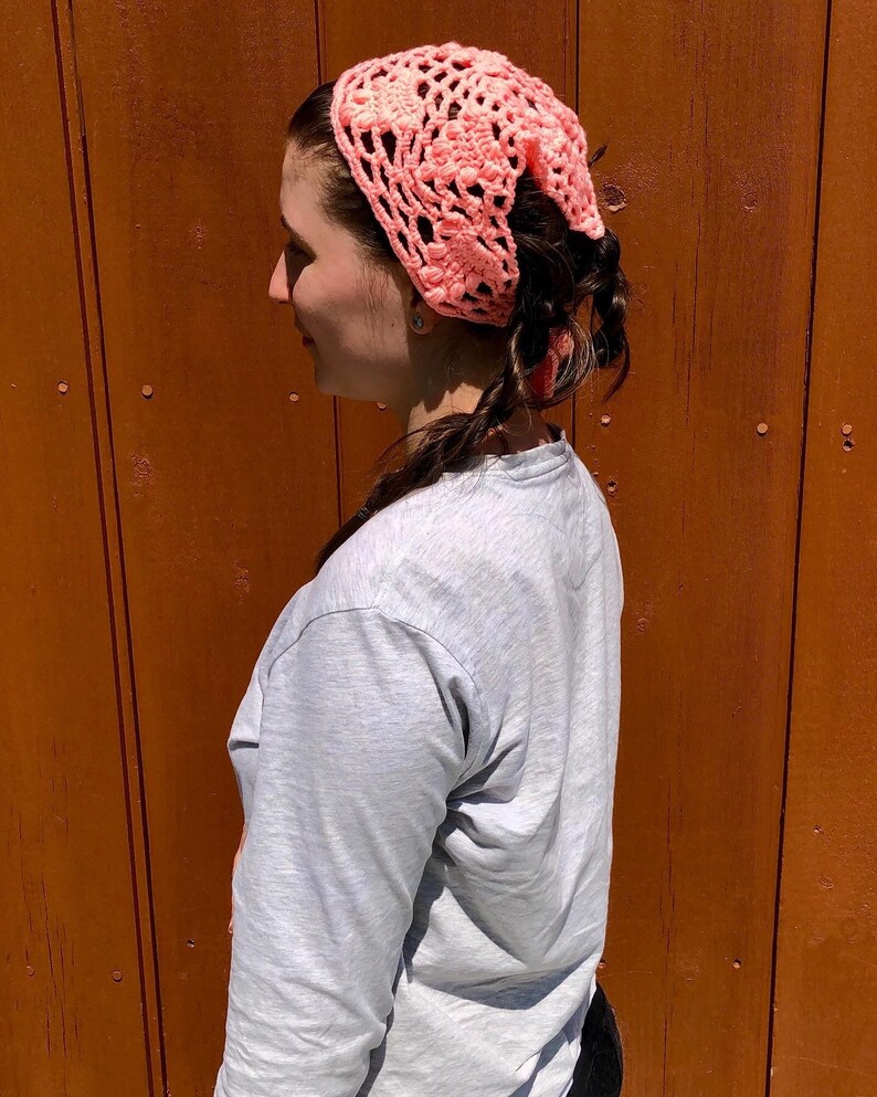 Crochet Bandana Dragonfly Bandana Crochet Accessories Acadia Flower