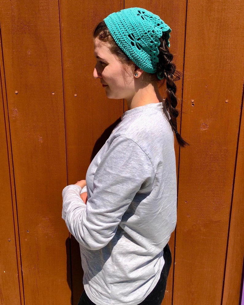 Crochet Bandana Dragonfly Bandana Crochet Accessories Acadia Flower