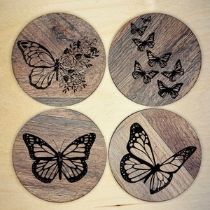 Butterfly Coaster Set of 4