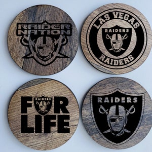 NFL Las Vegas Raiders Coaster Set
