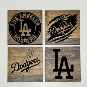 Dodgers Square Coaster Set