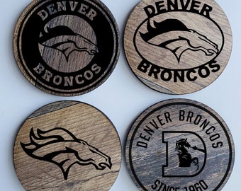 Denver Broncos coaster set