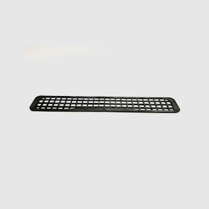 May include: Black plastic vent grille with a rectangular shape and a grid pattern.