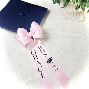 Custom GRAD CAP topper hair bow Graduation gift bow personalized 2025