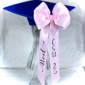 GRAD CAP topper hair bow Graduation gift bow personalized 2025