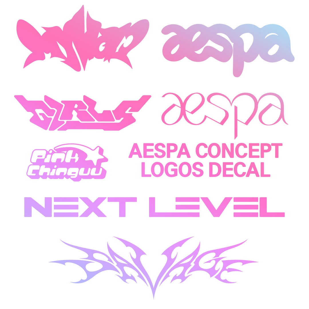 AESPA Album Logo Vinyl Decal Sticker Girls Next Level Savage My World 