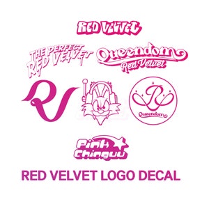 RED VELVET birthday Queendom holographic k-pop vinyl decal logo