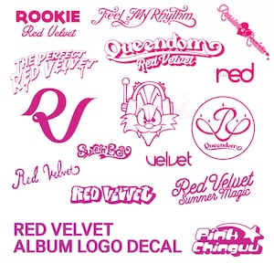 RedVelvet 公式ステッカー Red Velvet Kpop Logo - Etsy