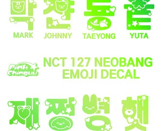 NCT 127 Decals | Logo and Signature | Vinyl Sticker | Taeyong